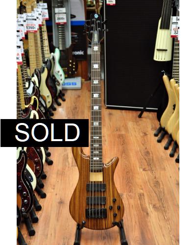 Spector Euro Rebop 5DLXFM Zebra Clear Gloss